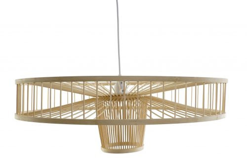 lámpara bambú natural